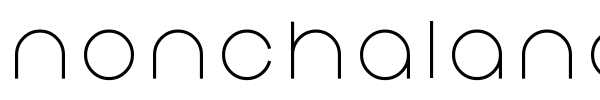 Nonchalance font preview